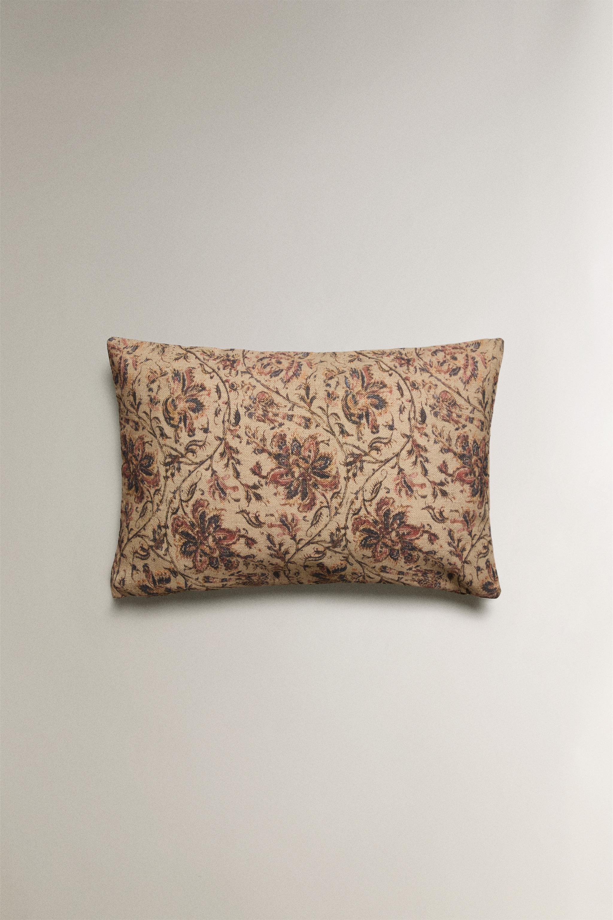 HOUSSE DE COUSSIN FLEURIE